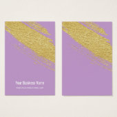 Lavendeer Gold Brush Earring Display Cards (Vorne & Hinten)