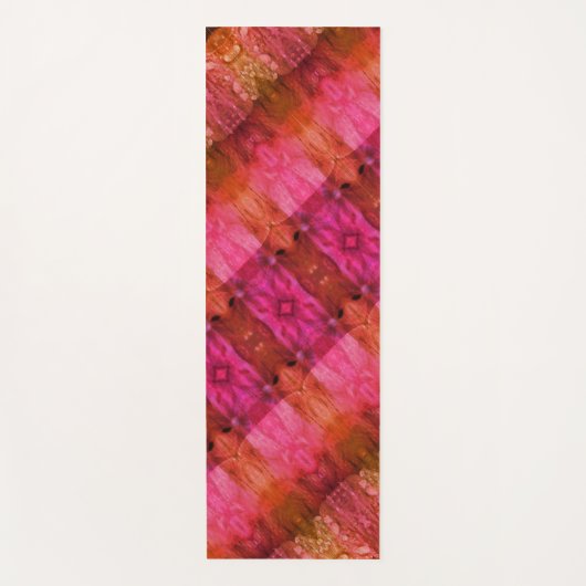 Lavendel 1974 Ikat 13 Yogamatte (Vorderseite)