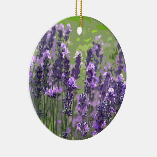 LAVENDEL 1 KERAMIK ORNAMENT (Rechts)