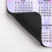 Lavendel 2018 beleuchtet Großdruck-Kalender durch Mousepad (Ecke)