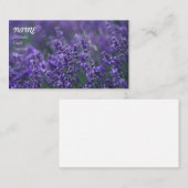 Lavendel 25 visitenkarte (Vorne/Hinten)