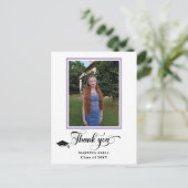 Lavendel Abschluss Vielen Dank Foto Postcard Postkarte (Stehend Vorderseite)