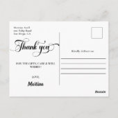 Lavendel Abschluss Vielen Dank Foto Postcard Postkarte (Rückseite)