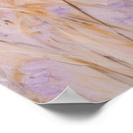 Lavendel Abstrakt Art Poster (Ecke)