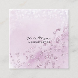 Lavendel Abstrakt Square Business Card Quadratische Visitenkarte