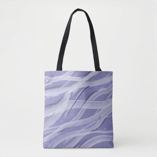 Lavendel Abstrakt Wasserfarbe Tasche (Vorderseite)