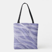 Lavendel Abstrakt Wasserfarbe Tasche (Rückseite)