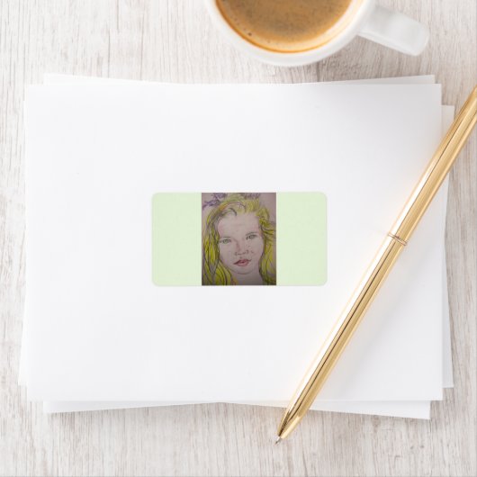 Lavendel Adressaufkleber (Insitu)