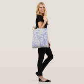 Lavendel Agapanthus-Blüte Salbeigrün Tasche (Am Model)