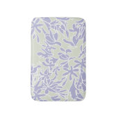 Lavendel Agapanthus-Blüten-Sage Grün Badematte (Vorderseite Vertikal)