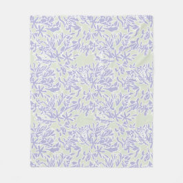 Lavendel Agapanthus-Blüten-Salbei grün Fleecedecke