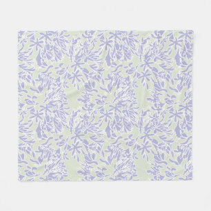 Lavendel Agapanthus-Blüten-Salbei grün Fleecedecke