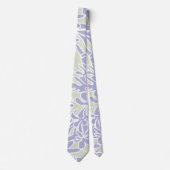 Lavendel Agapanthus-Blüten-Salbei grün Krawatte (Vorderseite)