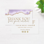 Lavendel aged danke Ihnen Rabattkarte (Schreibtisch)