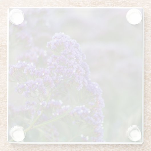 Lavendel am Meer Glasuntersetzer (Rückseite)