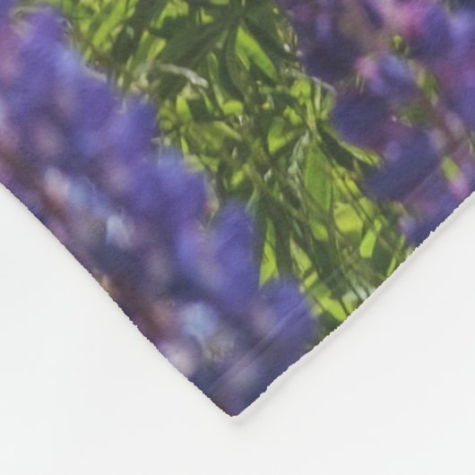 Lavendel am Seeufer Fleecedecke (Ecke)