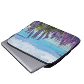Lavendel am Seeufer Laptopschutzhülle (Vorne Knopf)