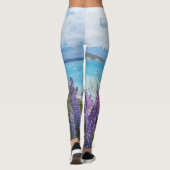 Lavendel am Seeufer Leggings (Rückseite)