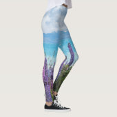 Lavendel am Seeufer Leggings (Rechts)