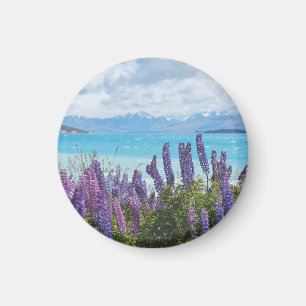 Lavendel am Seeufer Magnet