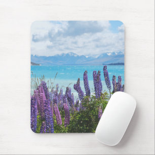 Lavendel am Seeufer Mousepad
