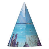 Lavendel am Seeufer Partyhütchen (Rückseite)