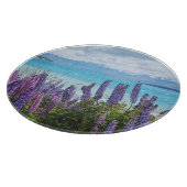 Lavendel am Seeufer Schneidebrett (Ecke)