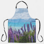 Lavendel am Seeufer Schürze (Vorderseite)