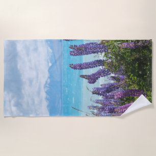 Lavendel am Seeufer Strandtuch