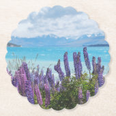 Lavendel am Seeufer Untersetzer (Vorderseite)