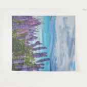 Lavendel am Seeufer Wandteppich (Vorderseite (Horizontal))