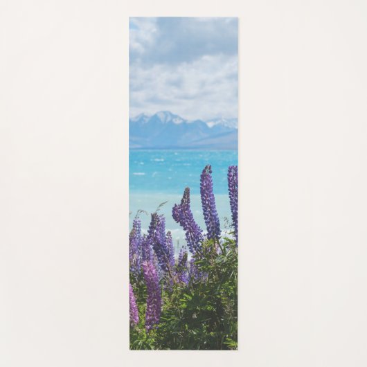 Lavendel am Seeufer Yogamatte (Vorderseite)