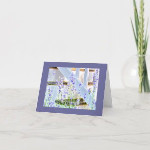 Lavendel an der Treppe Karte