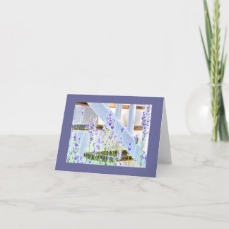 Lavendel an der Treppe Karte