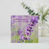 Lavendel ・ Ankündigung Datum freihalten (Stehend Vorderseite)