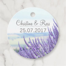 Lavendel, anpassbare Favor-Tags