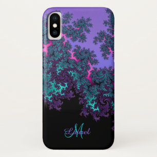 Lavendel-aquamarines Fraktal personalisierter Case-Mate iPhone Hülle