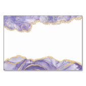 Lavendel-Aquarell-Abstrakt Tischnummer (Rückseite)