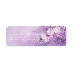Lavendel-Aquarell Ätherische Kirschblüte
