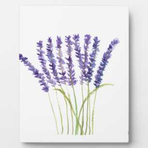 Lavendel Aquarell Violett Blütenkräuter Fotoplatte