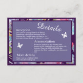 Lavendel Aquarell Wildblume Grünpflanzen Begleitkarte (Vorderseite)