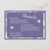 Lavendel Aquarell Wildblume Grünpflanzen Begleitkarte (Vorderseite)