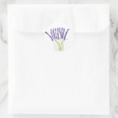 Lavendel Aquarellblumen Blütenkräuter Runder Aufkleber (Tasche)