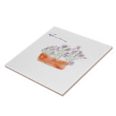 Lavendel-Aquarellfliese Fliese (Seite)