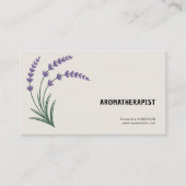 Lavendel & Aromatherapeut Visitenkarte (Vorderseite)
