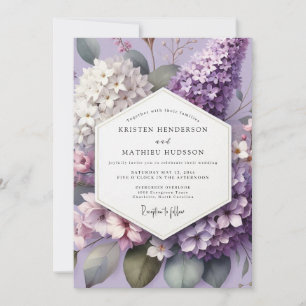 Lavendel Ätherische Blütenhochzeit Einladung