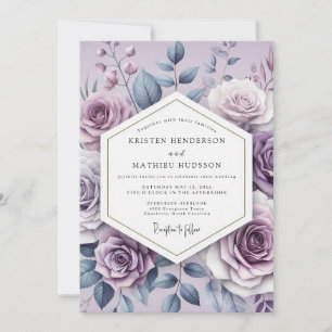 Lavendel Ätherische Flora Hochzeit Einladung