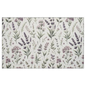 Lavendel auf Creme Vintage Blumenstoffe Stoff (Fat Quarter (45,7 x 55,9 cm))