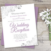 Lavendel auf der White Wedding Reception BUDGET Ei