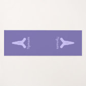 Lavendel auf Lila Namaste Mudra Hands Yoga Mat Yogamatte (Vorderseite (Horizontal))